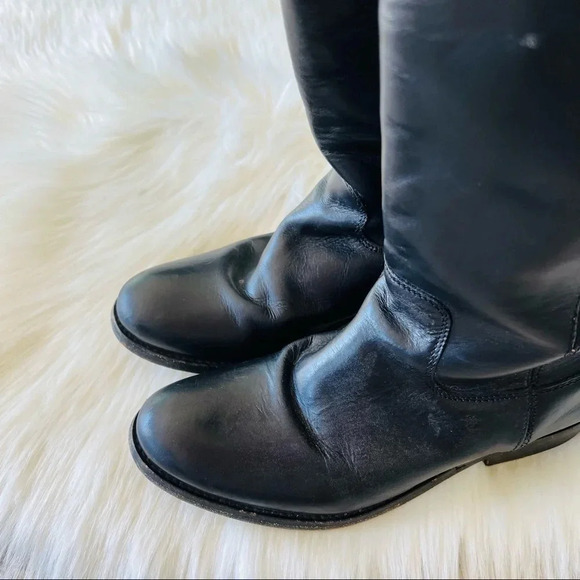 Frye Riding Boots Black Leather Sz 6 - Picture 12 of 12